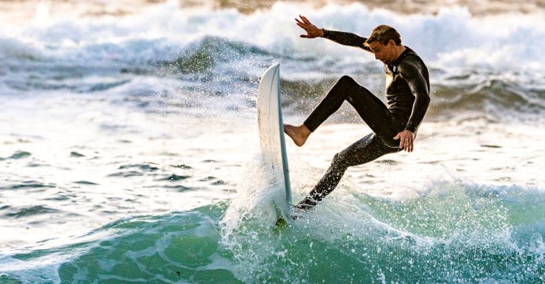 Surfing - Surfer Performing Tricks